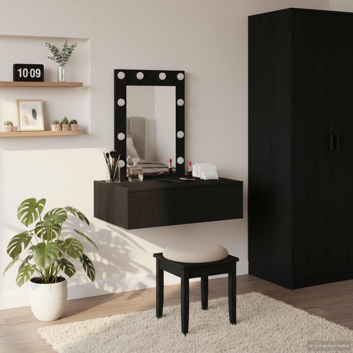 vidaXL Kaptafel met lade met opslag Wit 60 x 40 x 70 cm Bewerkt hout