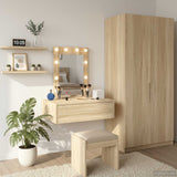 vidaXL Kaptafel met lade met opslag Wit 60 x 40 x 70 cm Bewerkt hout