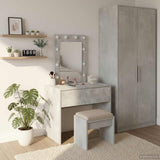vidaXL Kaptafel met lade met opslag Wit 60 x 40 x 70 cm Bewerkt hout