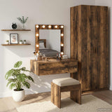 vidaXL Kaptafel met lade met opslag Wit 60 x 40 x 70 cm Bewerkt hout