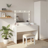 vidaXL Kaptafel met lade met opslag Wit 60 x 40 x 70 cm Bewerkt hout
