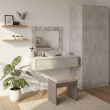 vidaXL Kaptafel met lade met opslag Wit 60 x 40 x 70 cm Bewerkt hout
