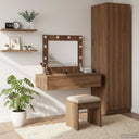 vidaXL Kaptafel met lade met opslag Wit 60 x 40 x 70 cm Bewerkt hout
