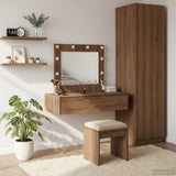 vidaXL Kaptafel met lade met opslag Wit 60 x 40 x 70 cm Bewerkt hout