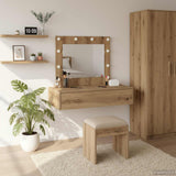 vidaXL Kaptafel met lade met opslag Wit 60 x 40 x 70 cm Bewerkt hout