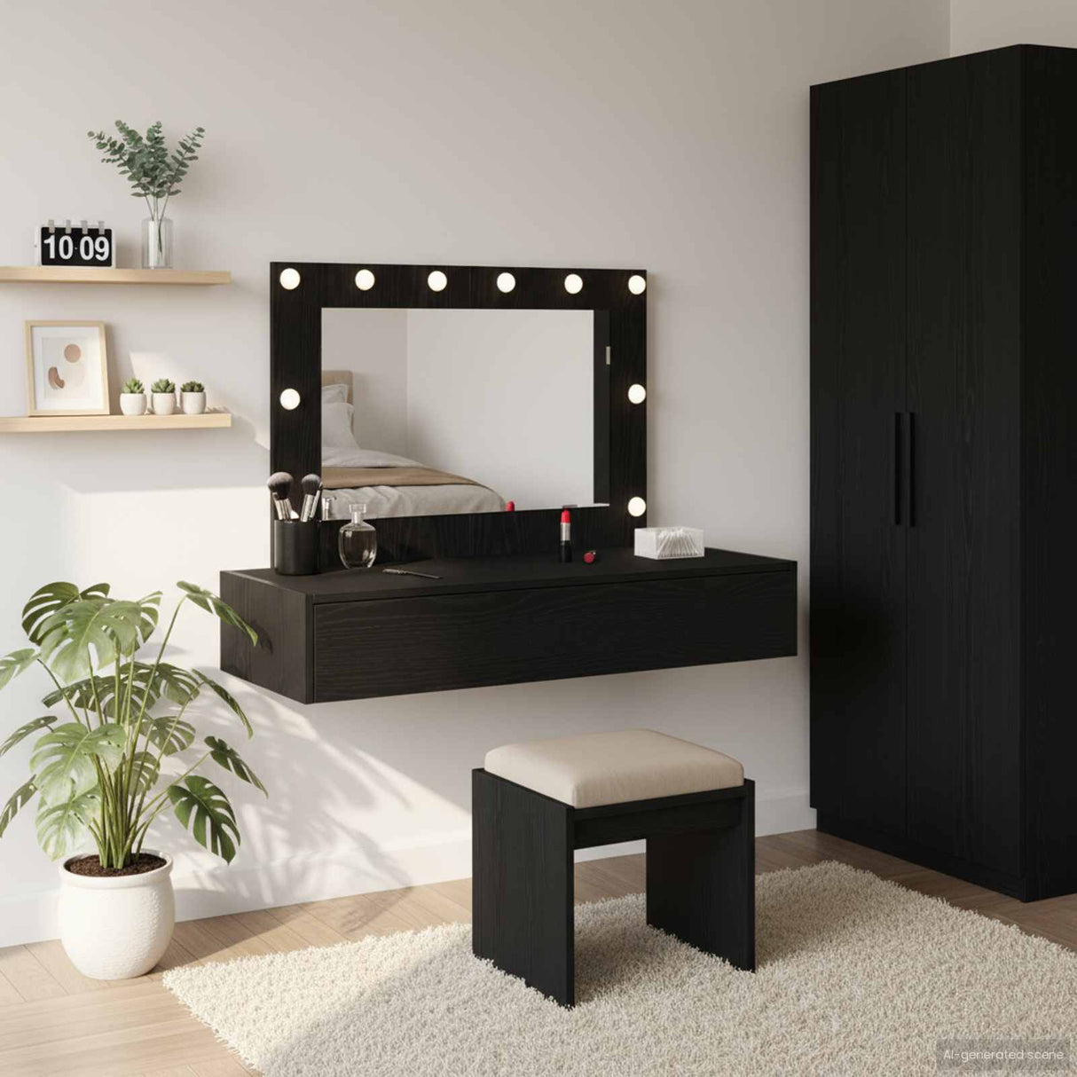vidaXL Kaptafel met lade met opslag Wit 60 x 40 x 70 cm Bewerkt hout