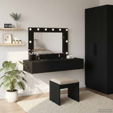 vidaXL Kaptafel met lade met opslag Wit 60 x 40 x 70 cm Bewerkt hout