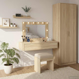 vidaXL Kaptafel met lade met opslag Wit 60 x 40 x 70 cm Bewerkt hout