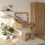 vidaXL Kaptafel met lade met opslag Wit 60 x 40 x 70 cm Bewerkt hout