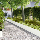 vidaXL Lawn Edging 50 pcs Black 100 x 0.05 x 20 cm