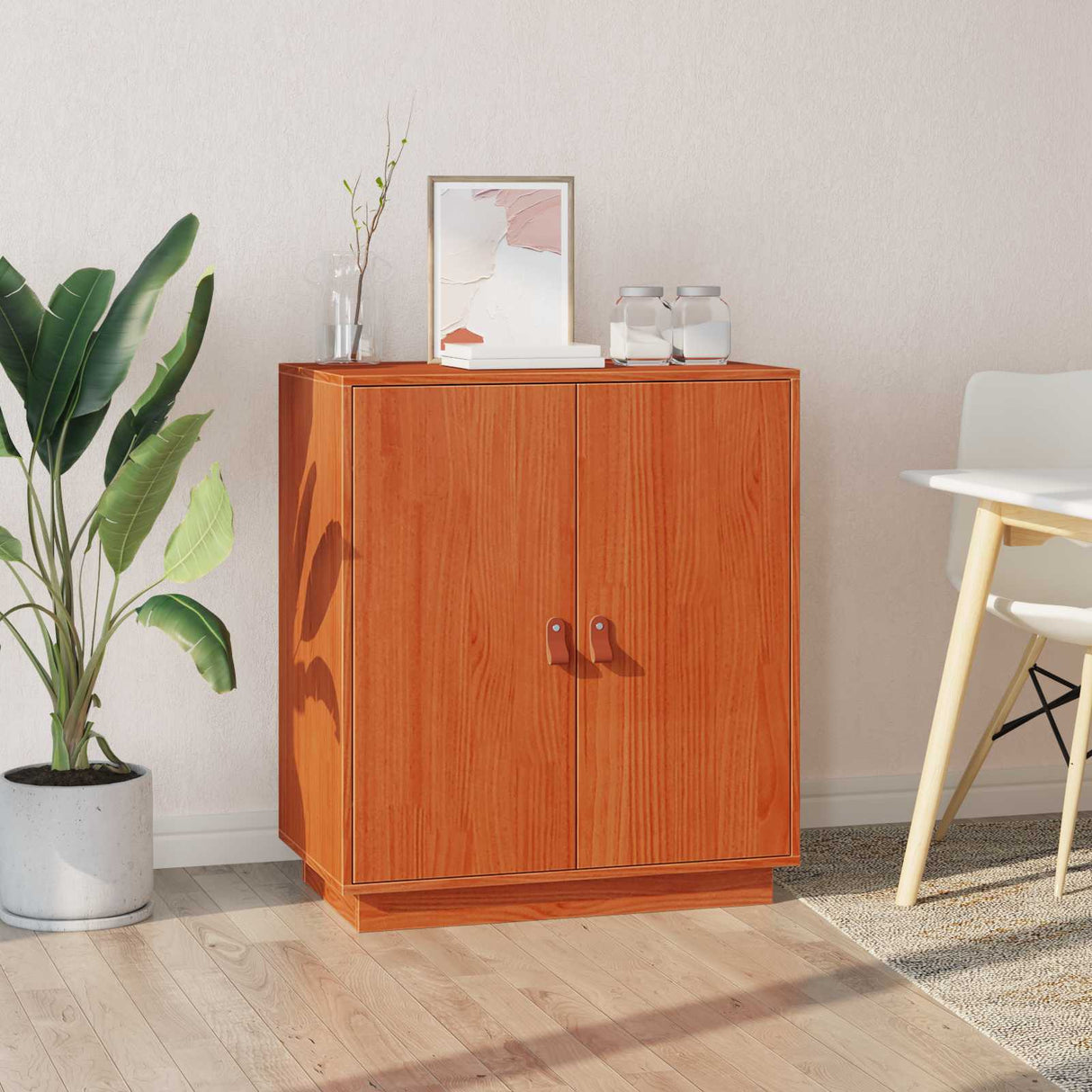 vidaXL Dressoir 65,5x40x75 cm massief grenenhout