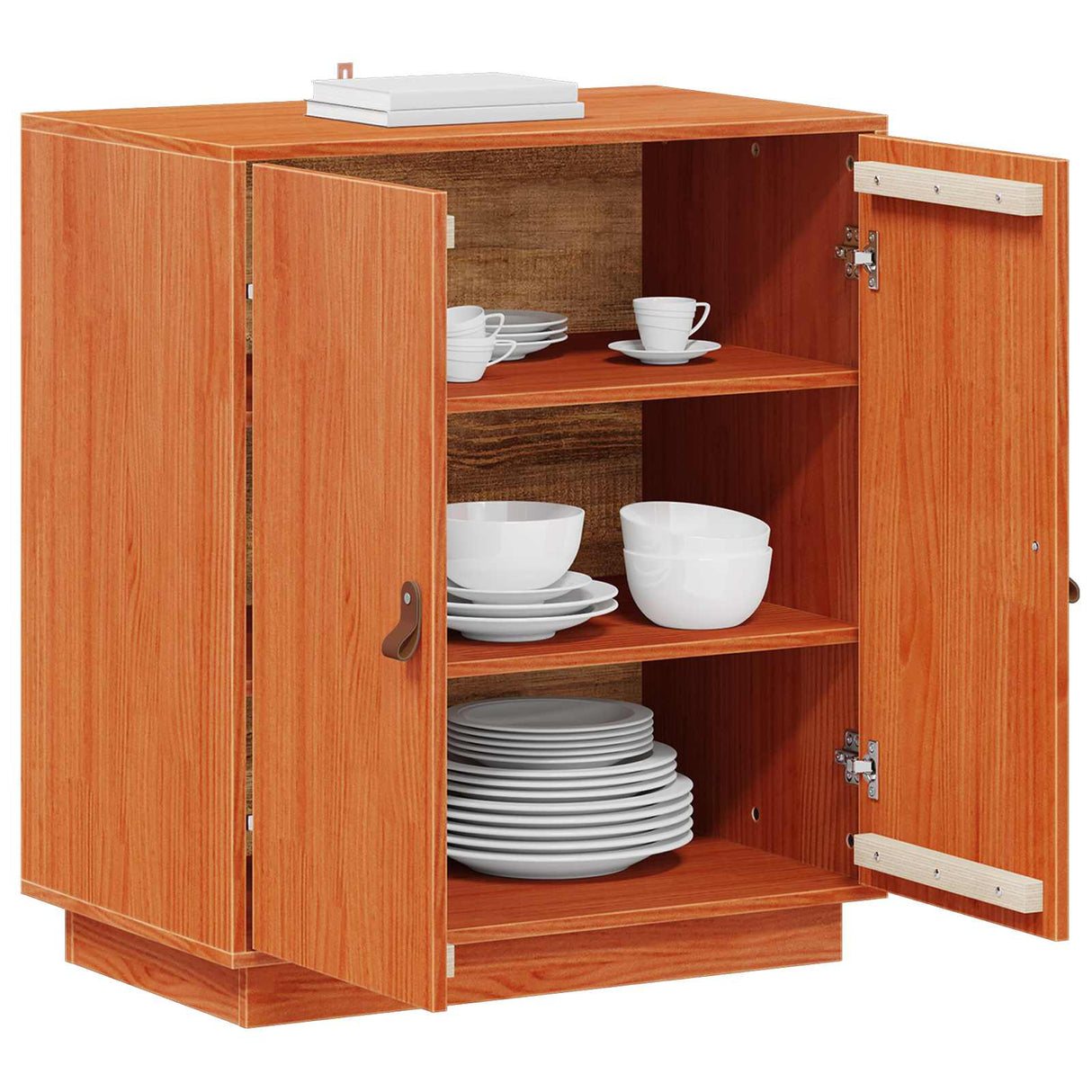 vidaXL Dressoir 65,5x40x75 cm massief grenenhout