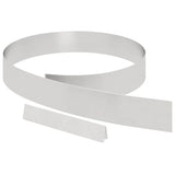 vidaXL Garden Edging Silver 450 x 0.05 x 15 cm Stainless Steel