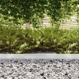 vidaXL Garden Edging Silver 450 x 0.05 x 15 cm Stainless Steel
