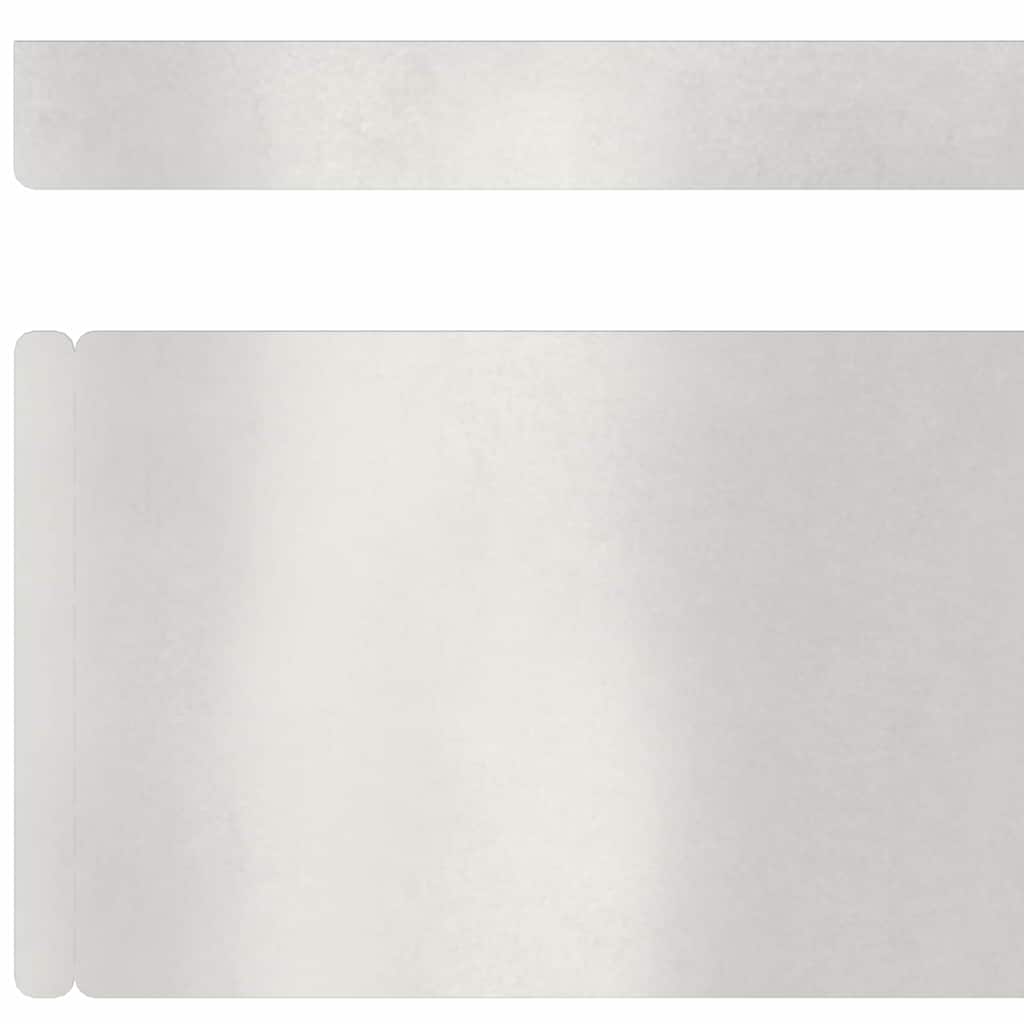 vidaXL Garden Edging Silver 450 x 0.05 x 15 cm Stainless Steel