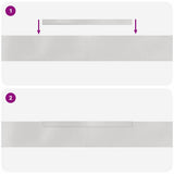 vidaXL Garden Edging Silver 450 x 0.05 x 15 cm Stainless Steel