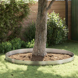vidaXL Garden Edging Silver 450 x 0.05 x 15 cm Stainless Steel