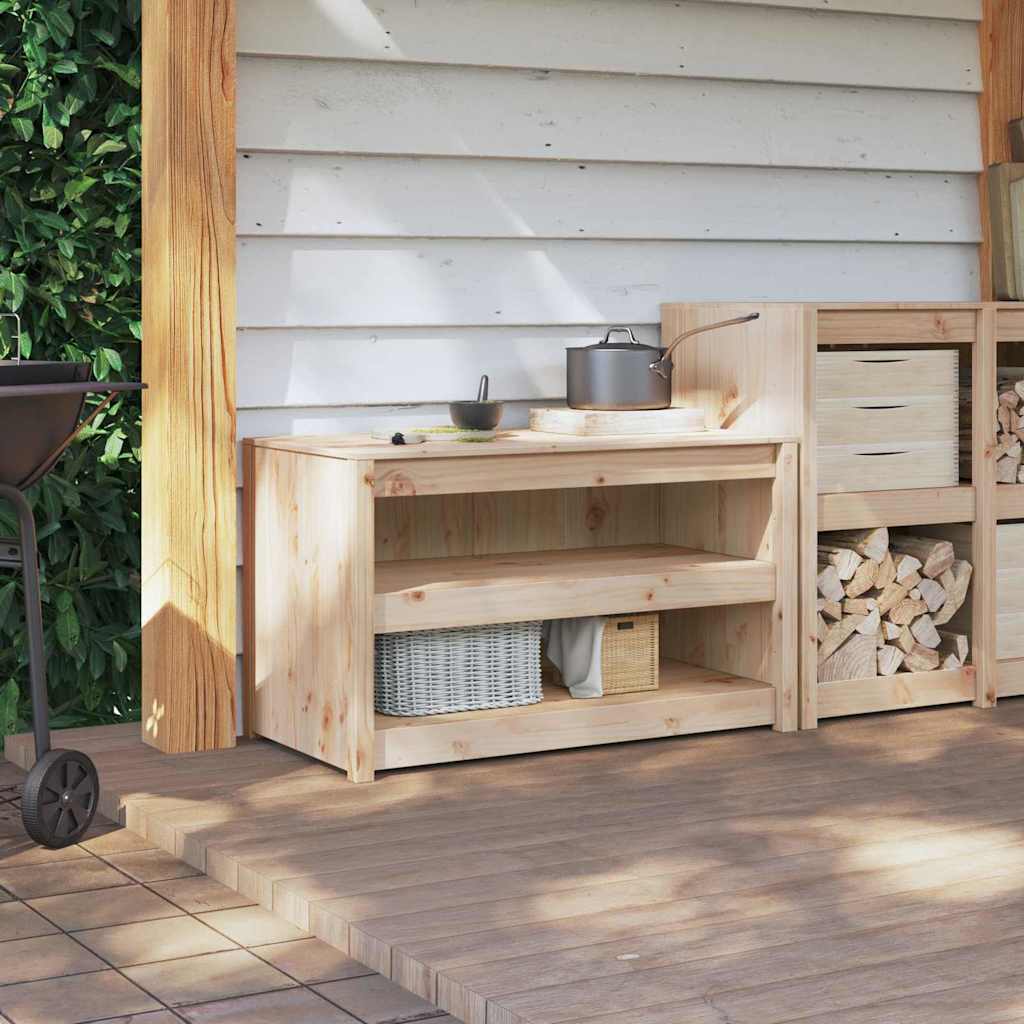 vidaXL Keuken Kast met plank MEPPEL Bruin Eiken 106 x 55 x 64 cm