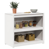 vidaXL Keuken Kast Bruin Eiken 106 x 55 x 92 cm Massief grenenhout