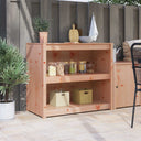 vidaXL Keuken Kast Bruin Eiken 106 x 55 x 92 cm Massief grenenhout