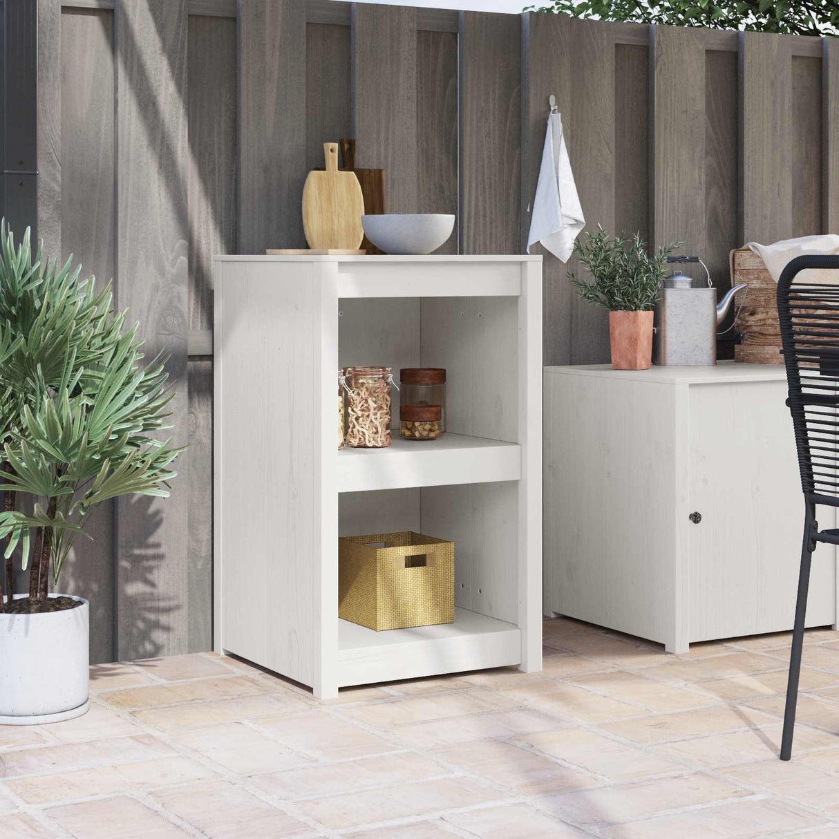 vidaXL Keuken Kast Bruin Eiken 55 x 55 x 92 cm Massief grenenhout