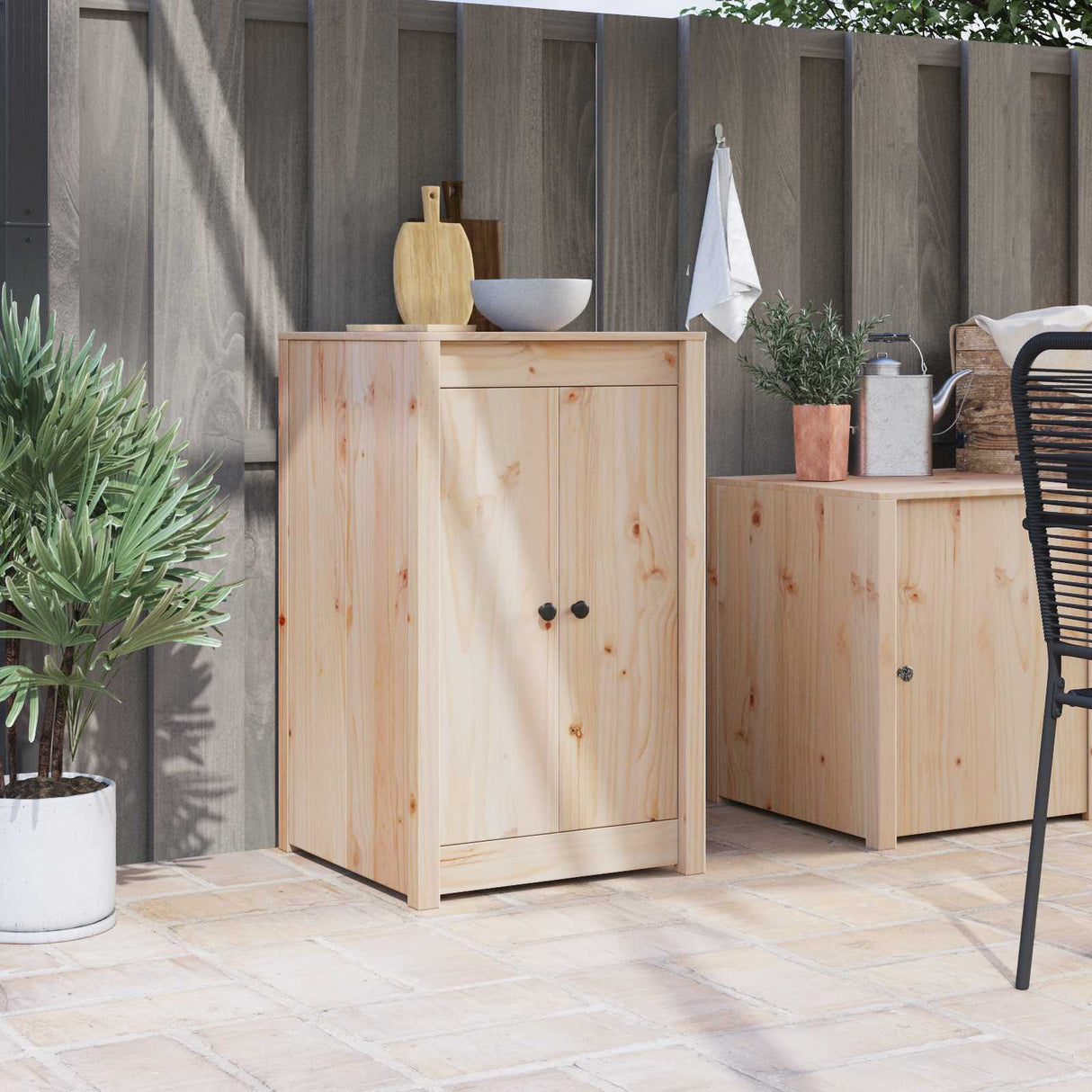 vidaXL Kitchen door Brown Oak 50 x 9 x 82 cm Solid pinewood