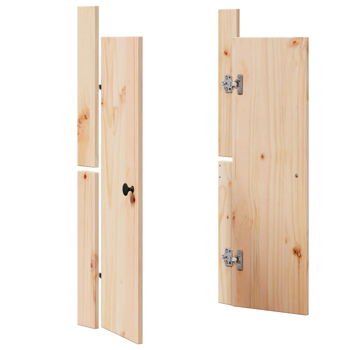 vidaXL Kitchen door Brown Oak 50 x 9 x 82 cm Solid pinewood