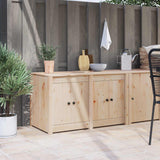 vidaXL Keuken Kast Bruin Eiken 106 x 55 x 64 cm Massief grenenhout