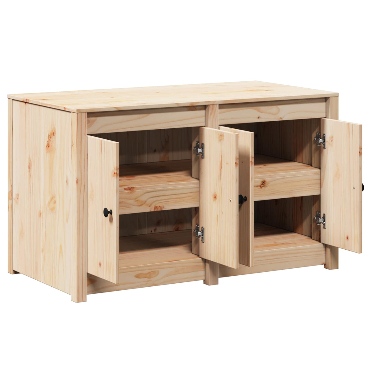 vidaXL Keuken Kast Bruin Eiken 106 x 55 x 64 cm Massief grenenhout
