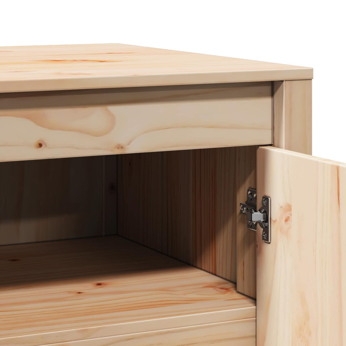 vidaXL Keuken Kast Bruin Eiken 106 x 55 x 64 cm Massief grenenhout