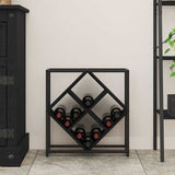 vidaXL Wine Rack Black Oak 51 x 18 x 52.5 cm Engineered Wood