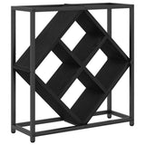 vidaXL Wine Rack Black Oak 51 x 18 x 52.5 cm Engineered Wood