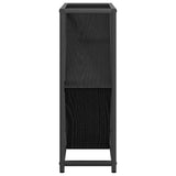 vidaXL Wine Rack Black Oak 51 x 18 x 52.5 cm Engineered Wood