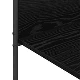 vidaXL Kledingrek met plank Zwart 120 x 44 x 160 cm Bewerkt hout