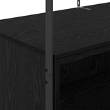 vidaXL Kledingrek met opslag Zwart 100 x 44 x 160 cm Bewerkt hout