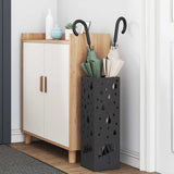 vidaXL Opslaghaak & Rek met opslag Zwart 15,5 x 15,5 x 49 cm Metaal