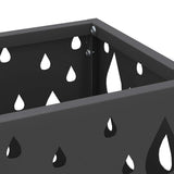vidaXL Opslaghaak & Rek met opslag Zwart 15,5 x 15,5 x 49 cm Metaal