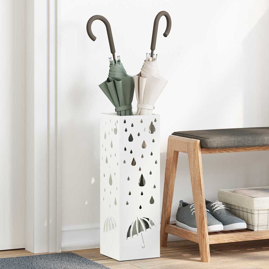 vidaXL Opslaghaak & Rek met opslag Zwart 15,5 x 15,5 x 49 cm Metaal