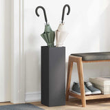 vidaXL Opslaghaak & Rek met opslag Zwart 15,5 x 15,5 x 49 cm Metaal