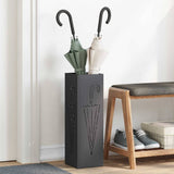 vidaXL Opslaghaak & Rek met opslag Zwart 15,5 x 15,5 x 49 cm Metaal