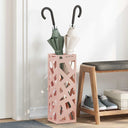 vidaXL Opslaghaak & Rek met opslag Zwart 15,5 x 15,5 x 49 cm Metaal