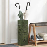 vidaXL Opslaghaak & Rek met opslag Zwart 15,5 x 15,5 x 49 cm Metaal