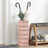 vidaXL Opslaghaak & Rek met opslag Zwart 15,5 x 15,5 x 49 cm Metaal