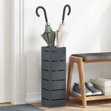 vidaXL Opslaghaak & Rek met opslag Zwart 15,5 x 15,5 x 49 cm Metaal