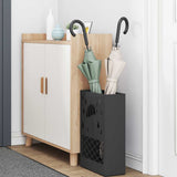 vidaXL Opslaghaak & Rek Zwart 28 x 12 x 41 cm Staal