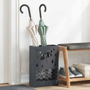 vidaXL Opslaghaak & Rek Zwart 28 x 12 x 41 cm Staal