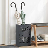 vidaXL Opslaghaak & Rek Zwart 28 x 12 x 41 cm Staal