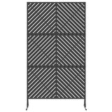 vidaXL Privacyscherm Zwart 100 x 50 x 180 cm Staal