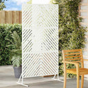 vidaXL Privacyscherm Zwart 100 x 50 x 180 cm Staal