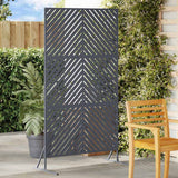 vidaXL Privacyscherm Zwart 100 x 50 x 180 cm Staal